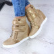 Női arany platform cipő Shine 3
