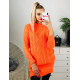 Női narancssárga pulóver ruha