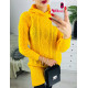 Női sárga pulóver ruha