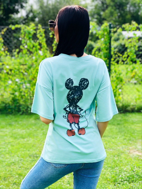 Oversize zöld Mickey Mouse póló