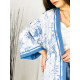 Hosszú női kék kimonó övvel Astra