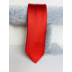 Férfi piros fényes szatén keskeny nyakkendő