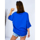 Női kék hosszabbított oversize trikó Louisa