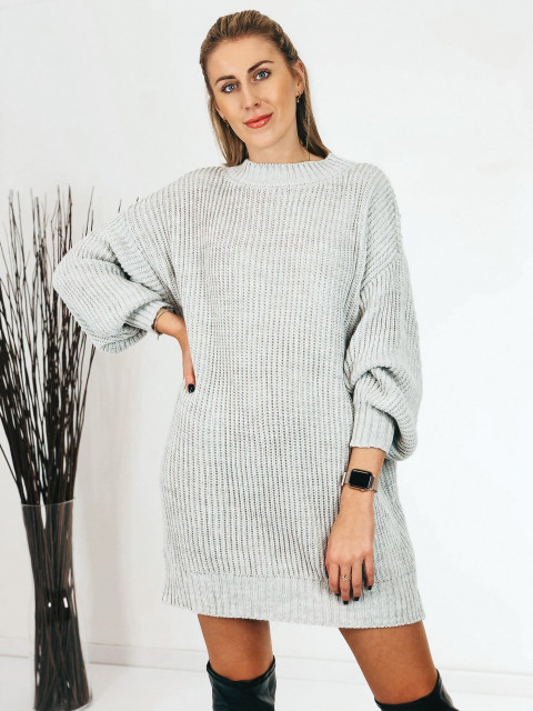 Női szürke pulóver garbó ruha Astra