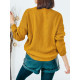 Női sárga rojtos pulóver