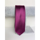 Férfi rózsaszín-lila szatén keskeny nyakkendő