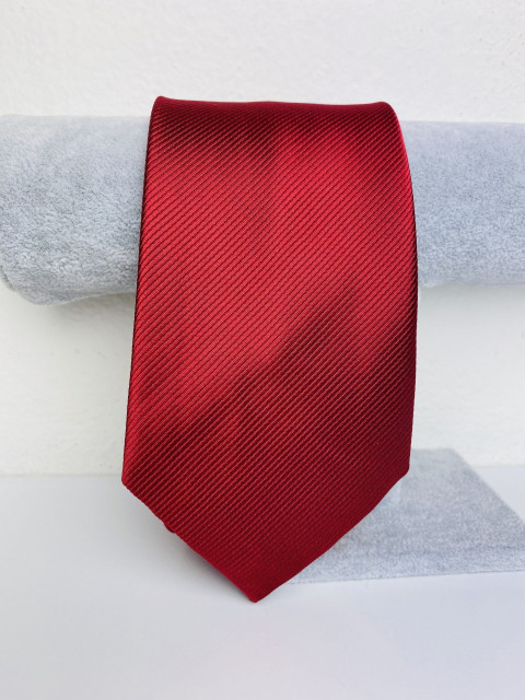 Férfi bordó szatén nyakkendő