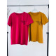 Trendi női mustár színű póló Dream