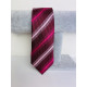 Férfi málnaszínű szatén keskeny nyakkendő