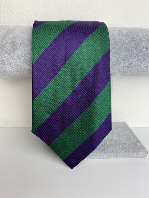 Férfi lila-zöld nyakkendő