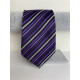 Férfi szürke-lila nyakkendő