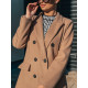 Női exkluzív barna kabát gombokkal