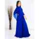 Hosszú női kék  alkalmi ruha Grece