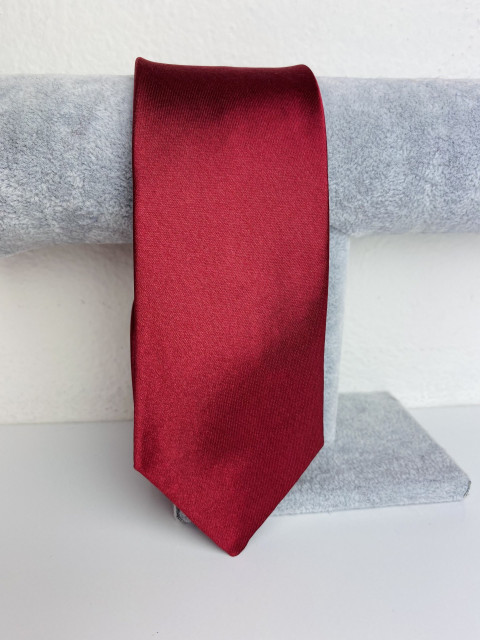 Férfi bordó keskeny nyakkendő