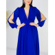 Hosszú női kék alkalmi ruha Amali