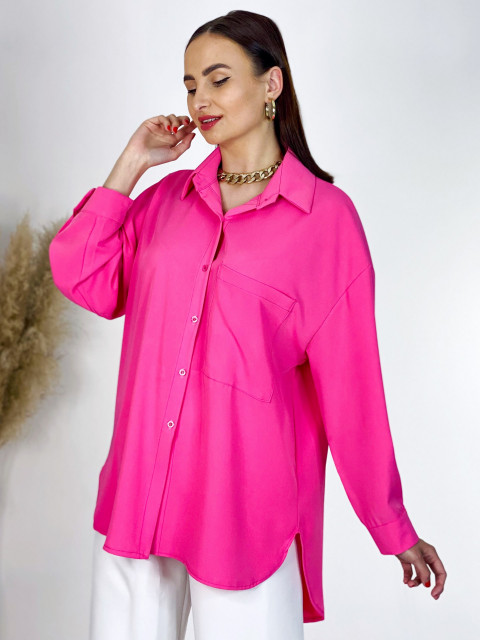 Exkluzív női oversize rózsaszínű blúz