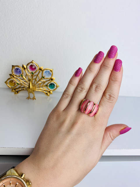 Női arany-rózsaszínű gyűrű 1