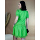 Elegáns női ruha gombokkal - zöld