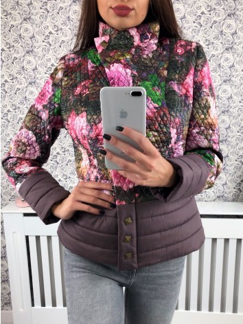Női átmeneti széldzseki Flower