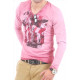 Férfi rózsaszínű póló Carisma