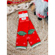 Női piros Karácsonyi zokni