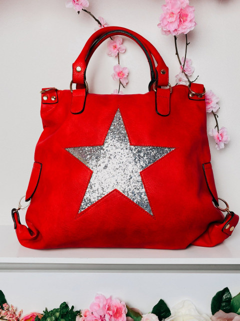 Női piros táska Star - KAZ