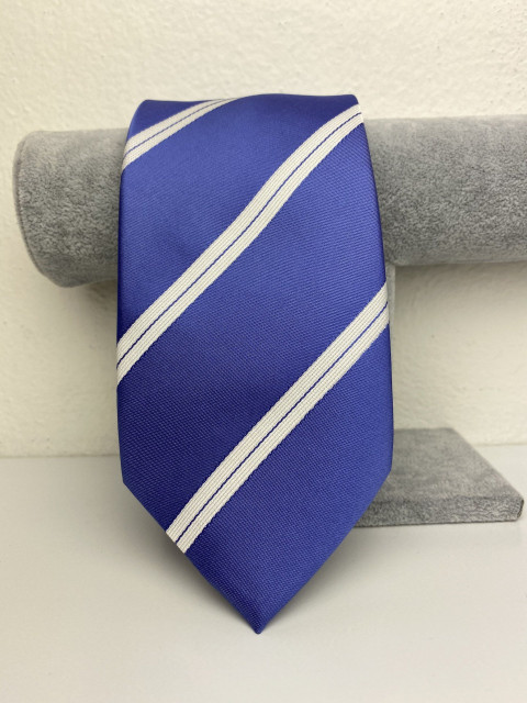 Férfi fehér-lila nyakkendő 2