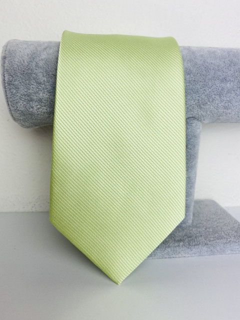 Férfi világos - zöld nyakkendő, szatén