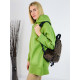 Női zöld oversize pulóver kapucnival