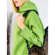 Női zöld oversize pulóver kapucnival