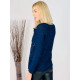 Női kék csipkés pulóver
