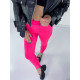 Elasztikus neon rózsaszín női leggingsz