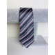 Férfi rózsaszín-szürke szatén keskeny nyakkendő
