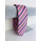 Férfi lilás-rózsaszínű szatén keskeny nyakkendő