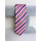 Férfi lilás-rózsaszínű szatén keskeny nyakkendő