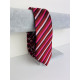 Férfi rózsaszín-bordó szatén keskeny nyakkendő