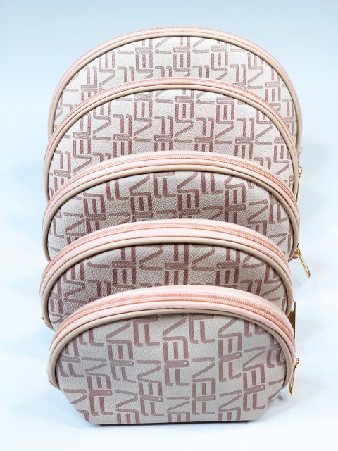 5 részes kozmetikai táska készlet FENDELOA - rózsaszín