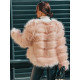 Exkluzív rövid bunda - rózsaszín
