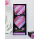Férfi lila 4 részes szett: nyakkendő, zsebkendő, klip és mandzsettagombok 