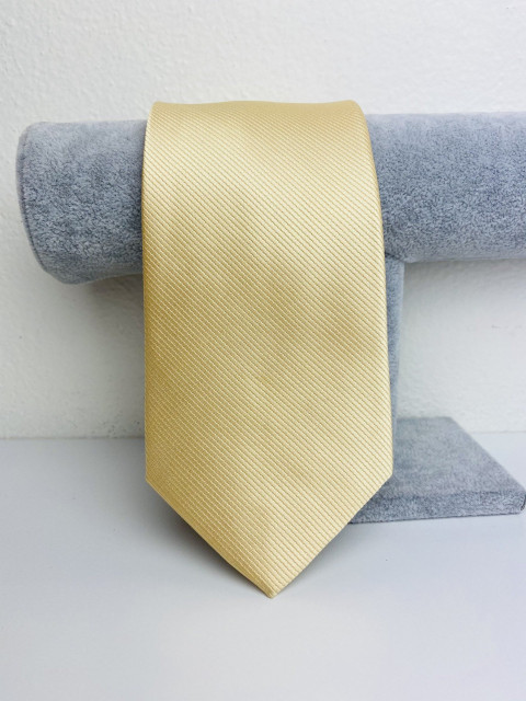 Férfi bézs szatén nyakkendő