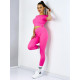 Női fitness szett edzésre - rózsaszínű