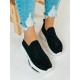 Női platform cipő díszkövekkel ROXY - fekete