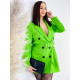 Női elegáns kabátruha övvel SIA - zöld