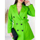 Női elegáns kabátruha övvel SIA - zöld