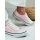 Női klasszikus alacsony cipő - világos rózsaszínű