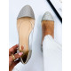 Női csillogó átlátszó balerina cipő - ezüst