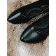 Női fekete matt balerina cipő MATEA