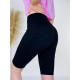 Női elasztikus PUSH UP fitness leggings - fekete