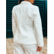 Exkluzív női fehér madeira nadrágkosztüm