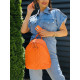 Női átvarrt táska MELINDA - narancssárga